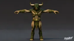 Thin Minotaur T-Pose