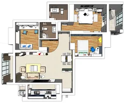 Three-bedroom decoration plan for the whole house