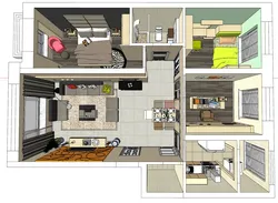 Three-bedroom smart home design plan