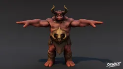 Warrior Ogre T-Pose Pack