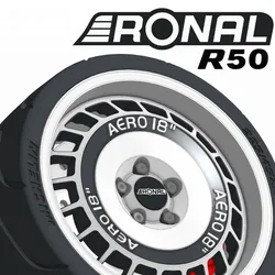 1/18 WHEEL RONAL TURBO R50 - NISSAN NISMO GTR / LIBERTY WALK / PORSCHE /LEXUS LS400 / BMW / FORD/ SUBARU STI WRX / MITSUBISHI EVO / AE86 / MUGEN / TYPE R / PRODRIVE /MERCEDES / VAUXHALL / ATS /