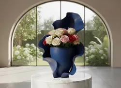 Abstract Wave Vase