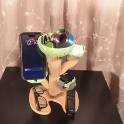 All-In-One Bedside Organizer | Phone, Watch & Earbuds Dock | 3D Printable STL