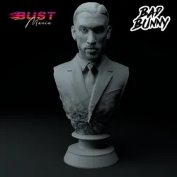 Bad Bunny Suit & Tie Edition Premium 3D Bust STL