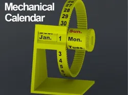 Calendario mecánico - Modelo de impresión 3D gratuito