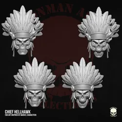 Chief Hellhawk Marvel Fan Art 3D printable files for Action figures