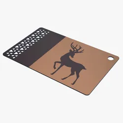 Deer Keychain 3D Print Model in Keychains 611393