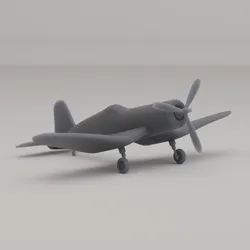 F4U Corsair Fighter United States WWII 1943 3D Print Model in Vehicle 611934
