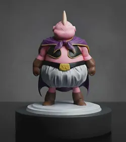 Fat Majin Buu 12 cm Action Figure Pre-Supported STL 3D Print Model in Toys 611635