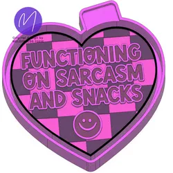 Functioning On Sarcasm And Snacks Freshie STL Mold Housing