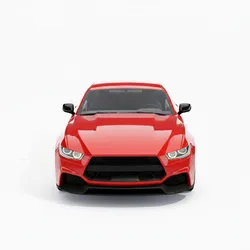 High Performance Crimson Red Modern Sports Coupe