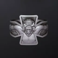Jesus Crucifixion Cross Ring