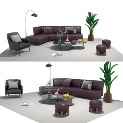 Leather sofa set 17