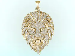 Lion pendant - Leopard Pendant - Tiger Pendant - N6148 3D Print Model in Pendants 610586