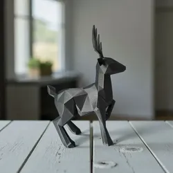 🦌 Low Poly Deer 3D Model STL