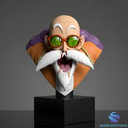 Master Roshi Bust 3D STL 3D Print Model in Toys 612077