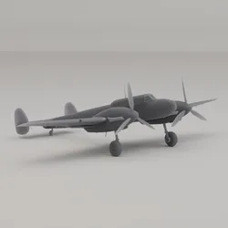Messerschmitt Bf 110 Fighter-bomber Germany WWII 1936 3D Print Model in Vehicle 612087