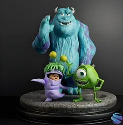Monster inc Diorama 3D Print Model in Toys 612017