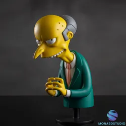 Mr Burns Bust 3D STL 3D Print Model in Toys 612489