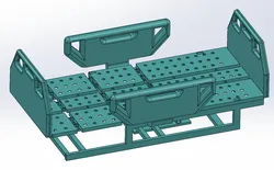 Multifunctional nursing beds SolidWorks editable