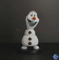 Olaf 3D Printable Action Figure Frozen-Inspired 3D Print Model in Toys 611839
