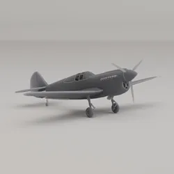 P-40 Warhawk Fighter Bomber United States WWII 1938 3D Print Model in Vehicle 611971