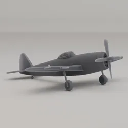 P-47 Thunderbolt Fighter Bomber United States WWII 1941 3D Print Model in Vehicle 611895