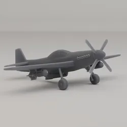 P-51 Mustang Fighter-bomber United States WWII 1941 3D Print Model in Vehicle 611910