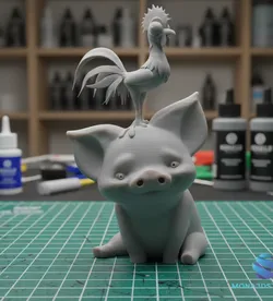 Pua Hei Hei 3D STL Pre-Supports Lychee Slicer 3D Print Model in Toys 611851