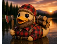 Rubber Duck Lumberjack