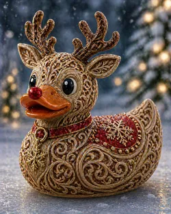 Rubber Duck Reindeer