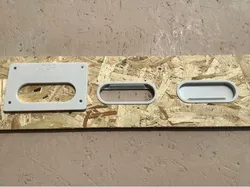 Slot handle sliding cover with router template
