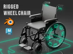 Smart patient care wheelchair rigged