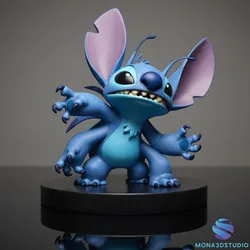 Stitch Four-Armed Power-Up 3D Printable 3D Print Model in Toys 611201