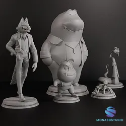 Stl - The Bad Guys Collection 3D Print Model in Toys 612005