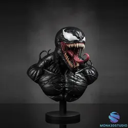 Venom Bust - Printable 3D STL Model Free 3D Print Model in Toys 612450