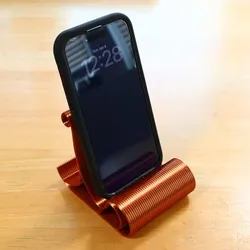 Waveform Phone Stand | Modern Sculptural Desk Phone Holder | 3D Printable STL