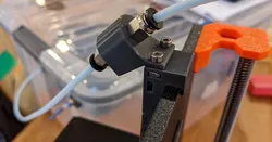 Angled double PC4-M10 adapter for MK3S frame for reverse bowden setup