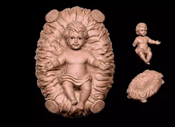 Baby Jesus and Cradle