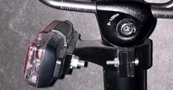 Bike rear light mount