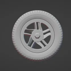 Custom Wheel Set suitable for Chevrolet Camaro 93-96 – STL Scale Model Kit (1:24 / 1:18 / 1:12)