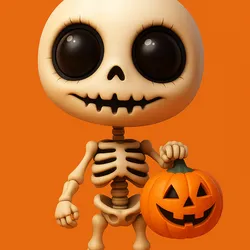 Cute Halloween Skeleton