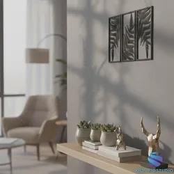 Fern Leaf Triptych – 3D Wall Art Decor – Minimalist