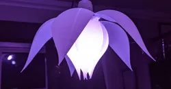 Flower Lampshade with Posable Petals - Easy to Print & Assemble