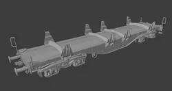 H0 1-87 scale Smmnps Flat Wagon