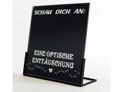 Halter für Spiegelfliesen 150 x 150 mm / Holder for mirror tiles 150 x 150 x 3 mm