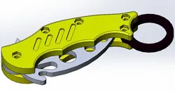 Karambit Blunt Training Aid Plastic Knife