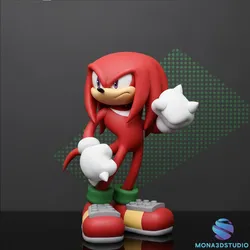 Knuckles the Echidna - 3D Printable Model STL 3D Print Model in Toys 614434