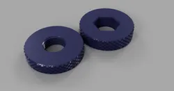 Knurled PC4-M10 PTFE Drybox filament pass through