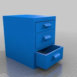 Miniature Cabinet with drawers! Great for computer desks, Legos, screws, and more!
